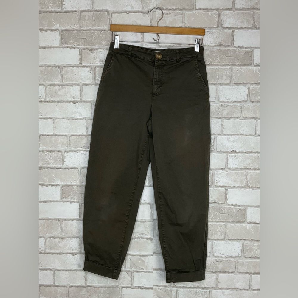 Zara Olive Green Pants Size 2
